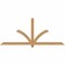Ekena Millwork Redmond Smooth Timber Gable Bracket, Western Red Cedar, 84"W x 35"H x 1 1/2"D x 3 1/2"F, 10/12 Pitch GBW084X35X0204RED00SWR - alternate 1
